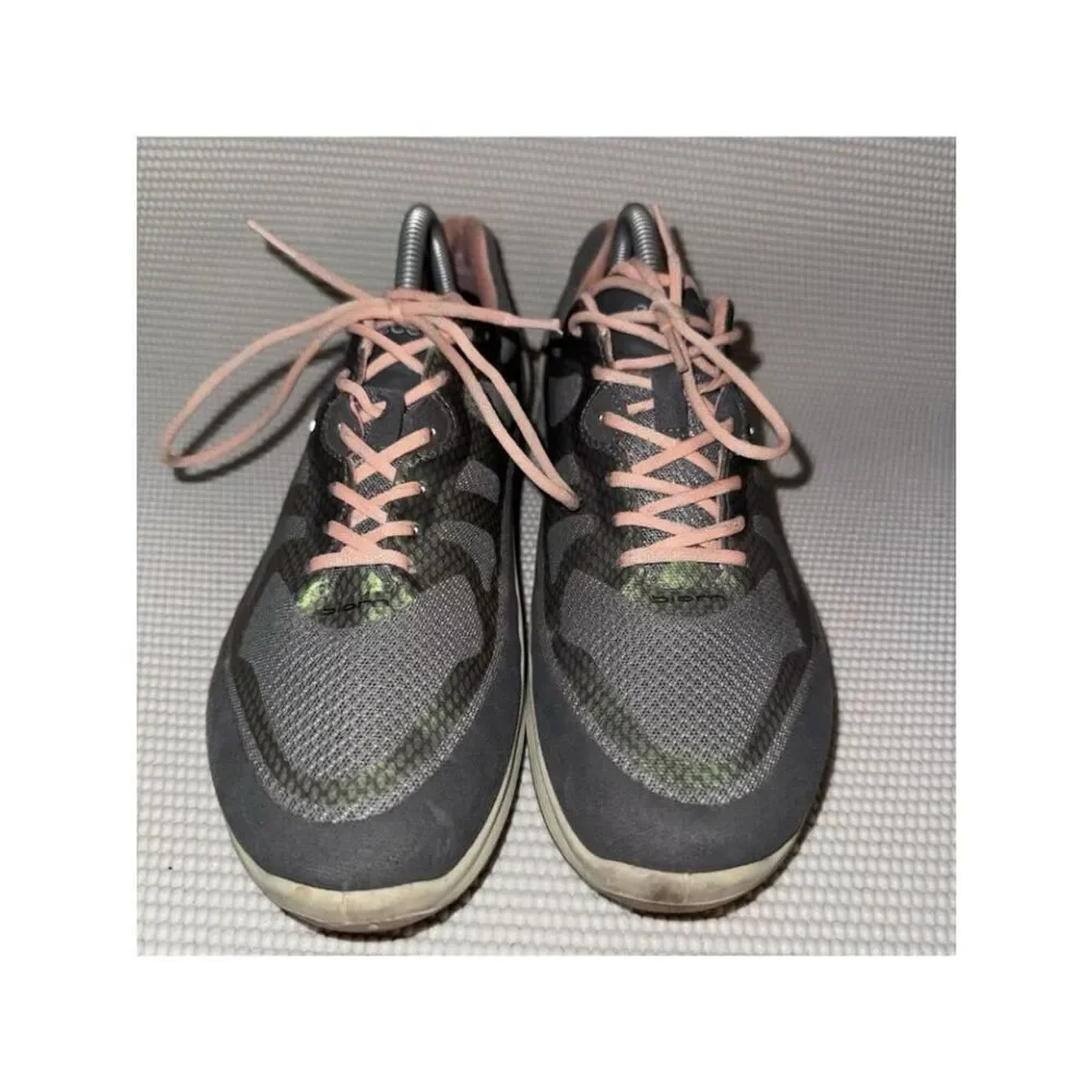 Ecco Biom Fjuel Racer Green Gray Peach Athletic Shoes Sneakers Women’s Size 10